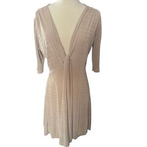 Topshop Metallic Knit Dress